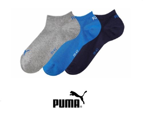 Puma - Sneaker - 3er Pack - blau grau melange