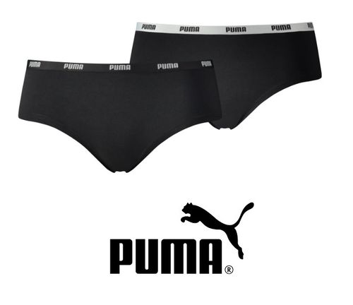 Puma - Seamless Hipster Pantie - 2er Pack - schwarz