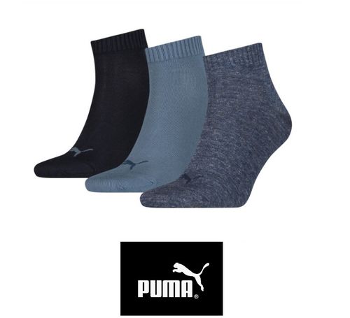 Puma - Quarter - 3er Pack - denim blue