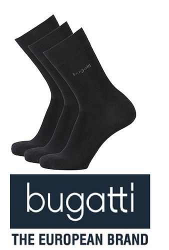 Bugatti - Business Socken - 6er Pack - schwarz
