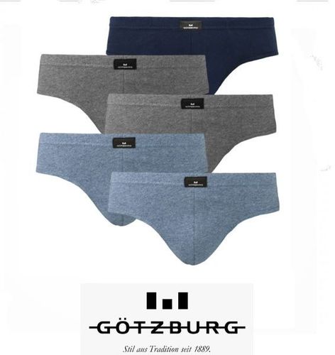 Götzburg - Sportslip - 10er Pack - blau/melange/anthrazit