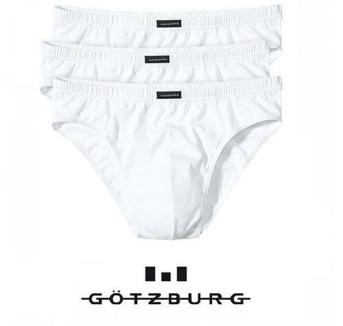 Götzburg - Sportslip - 3er Pack - weiß